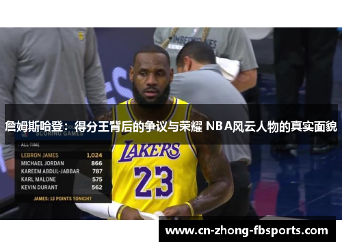 詹姆斯哈登：得分王背后的争议与荣耀 NBA风云人物的真实面貌